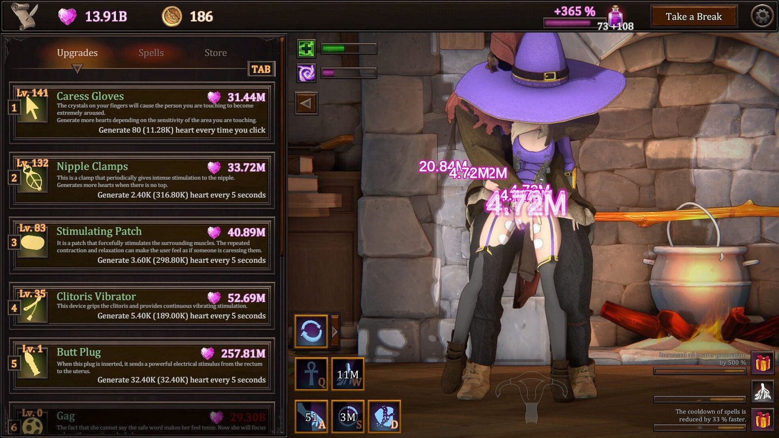 My Witch Wants Elixirs! v1.5 + Crack – Game Clicker 18+ Hài Hước Với Phù Thủy Dễ Thương, Thu Thập Tình Yêu, Nâng Cấp Phép Thuật, Cảnh Nóng Đỉnh Cao Vĩnh Viễn, Offline 100%!